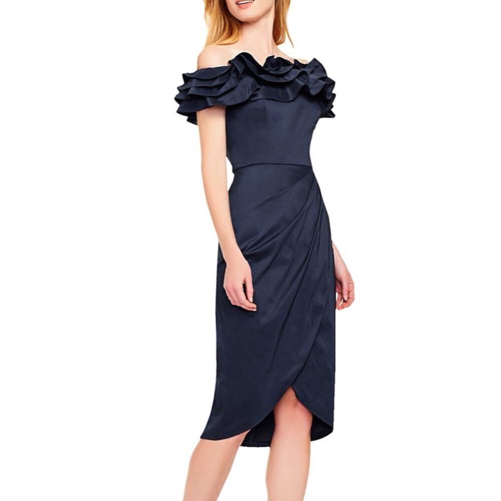 Sexy & Sophisticated - Navy blue cocktail dress.